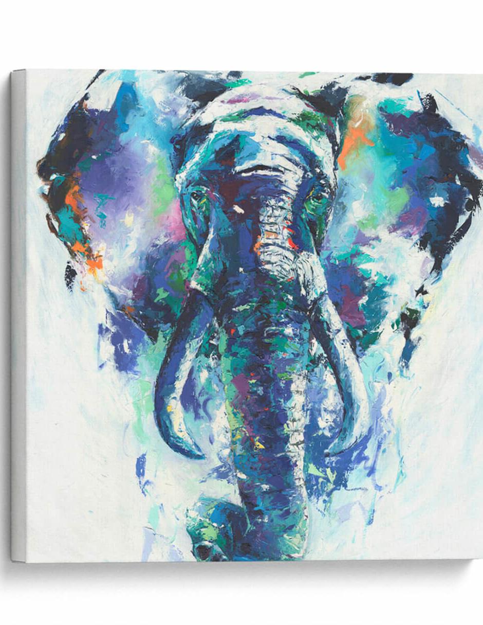 Imagen de producto Pintura técnica Canvas Lab Elefante a pinceladas