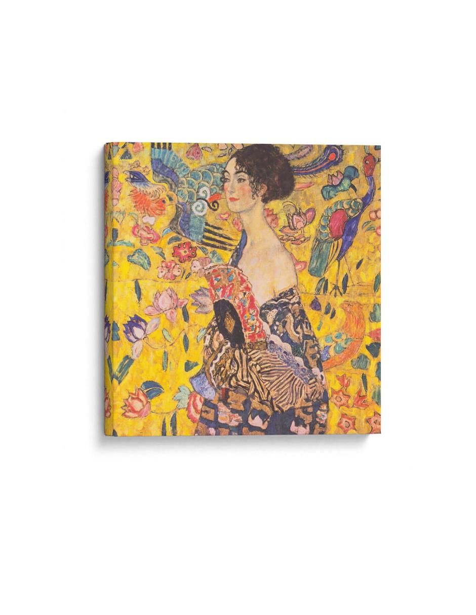 Cuadro impreso en lienzo Mujer con abanico Gustav Klimt