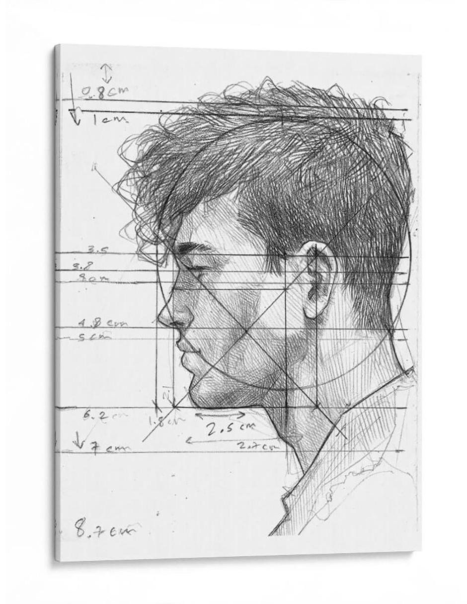 Cuadro impreso en lienzo Img369 Perfil Hombre Efraín Malo