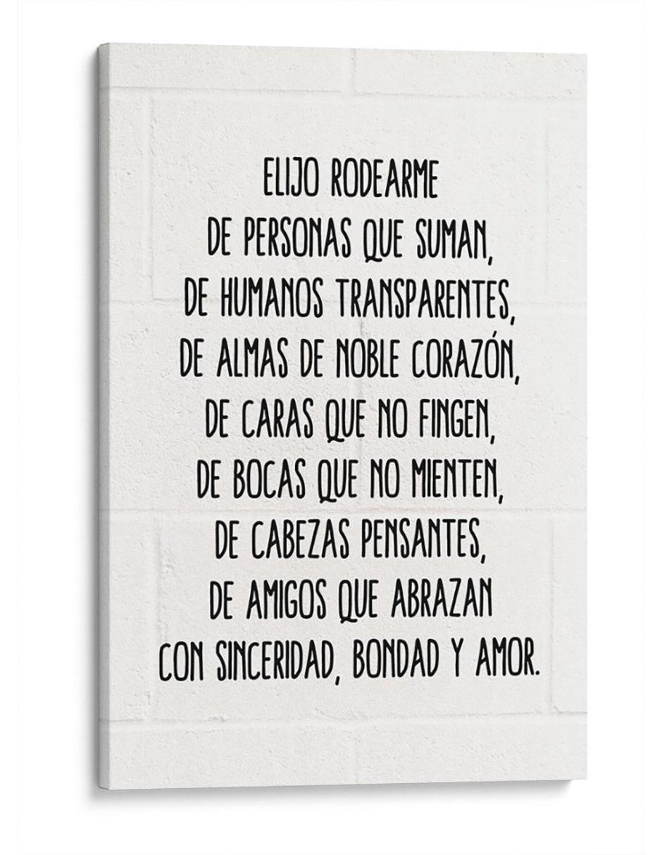 Cuadro impreso en lienzo Yo elijo