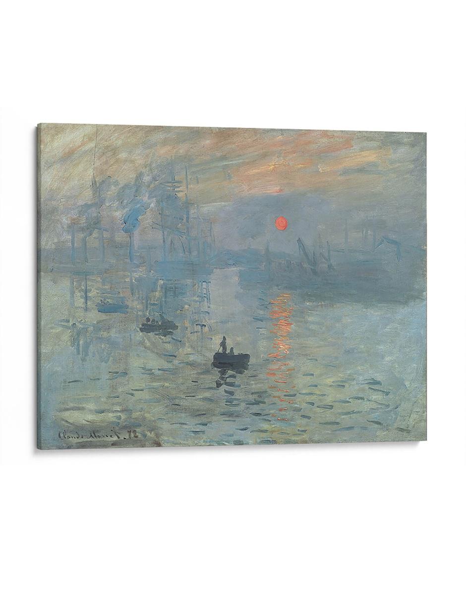 Cuadro impreso en lienzo Sol Naciente Claude Monet