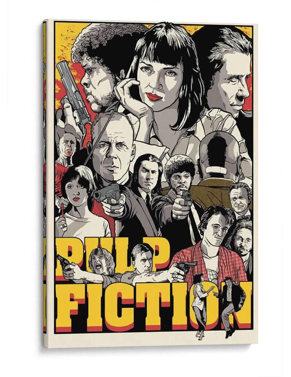 Cuadro impreso en lienzo Pulp Fiction Characters