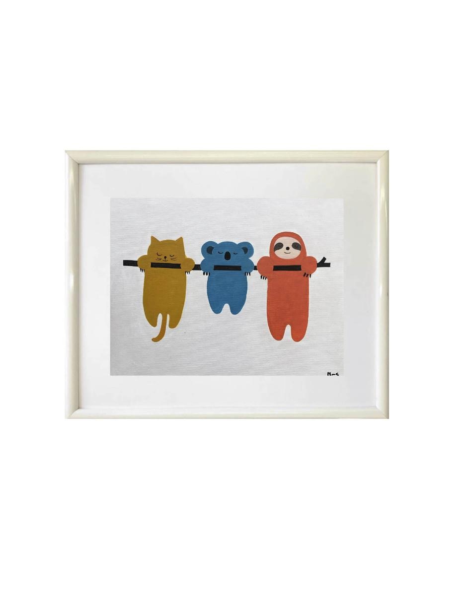 Cuadro de 3 Pinturas Infantiles Colección Babyart técnica acrílico 2