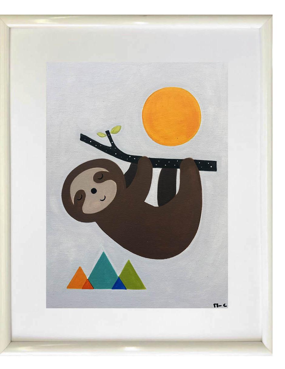 Cuadro de 3 Pinturas Infantiles Colección Babyart técnica acrílico 4