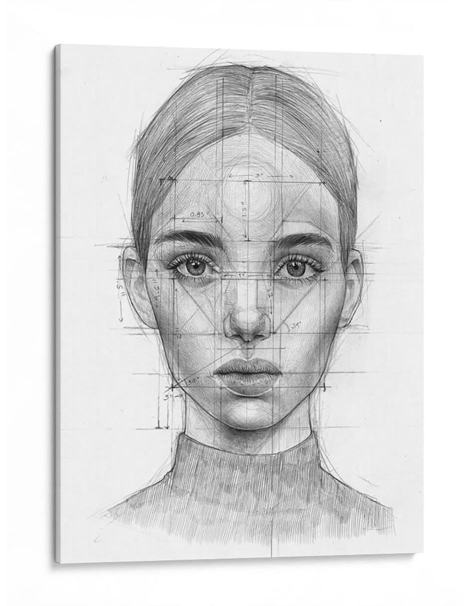 Imagen de producto Cuadro impreso en lienzo Img428 Perfil Mujer Efraín Malo