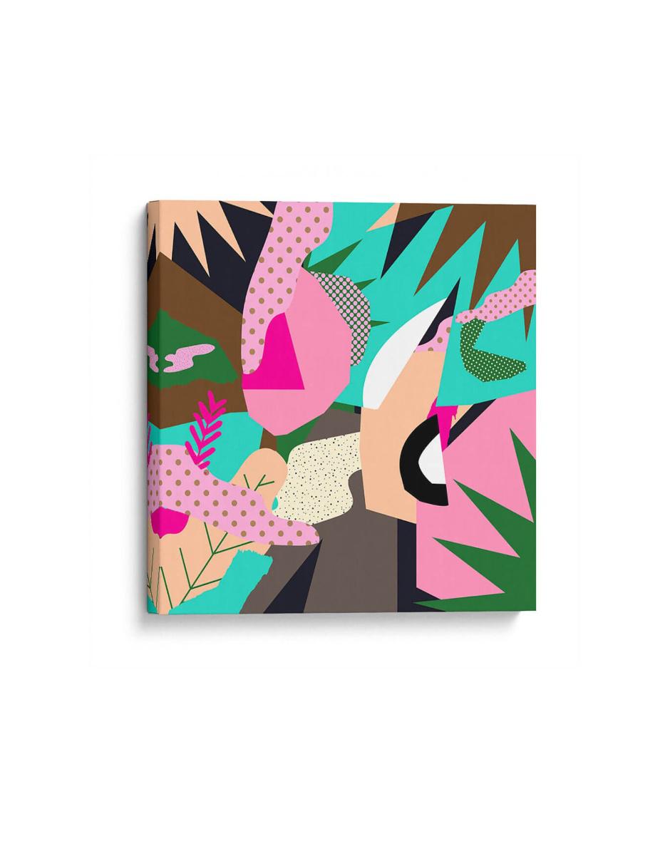 Pintura técnica impresión Magenta Abstracto