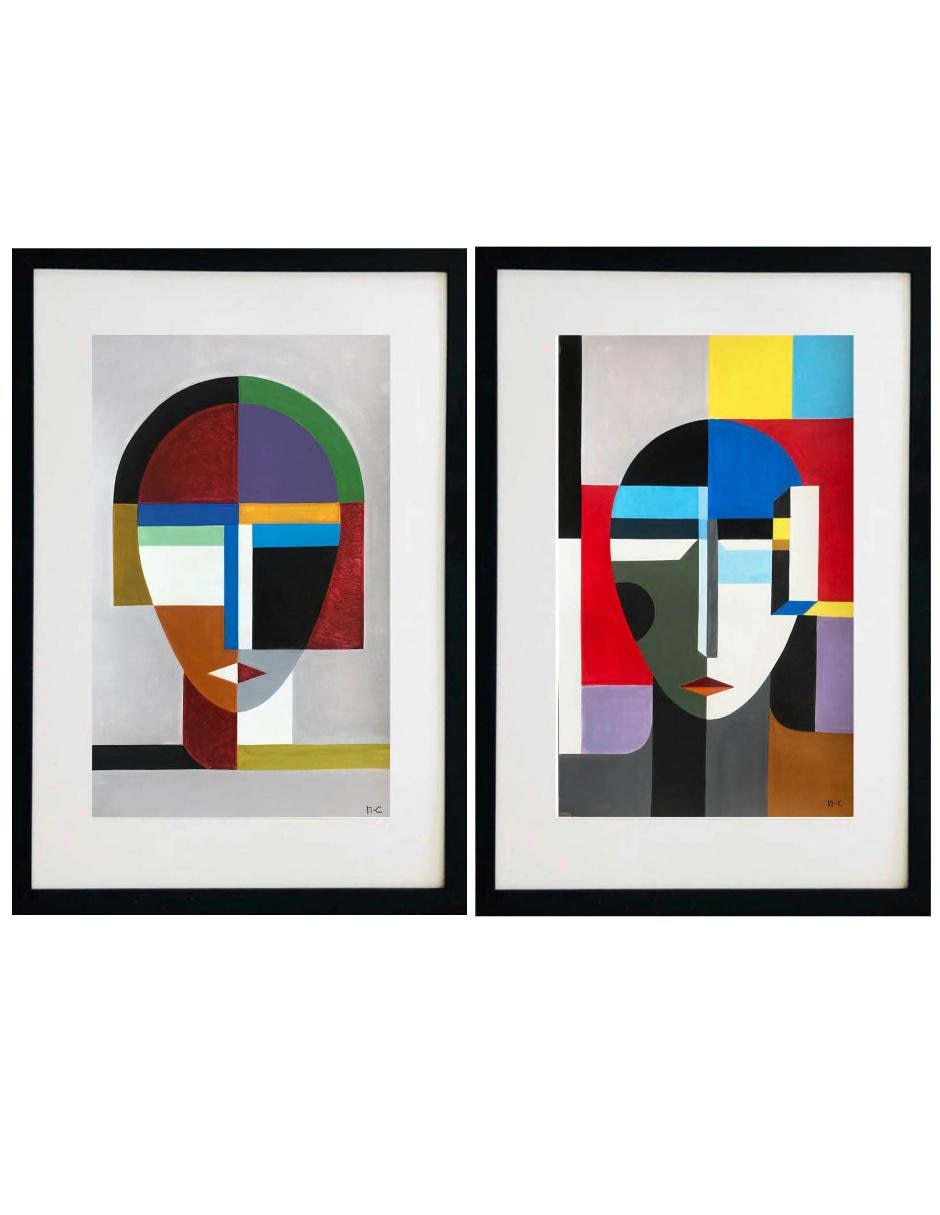 Set de 2 pinturas Abstractos