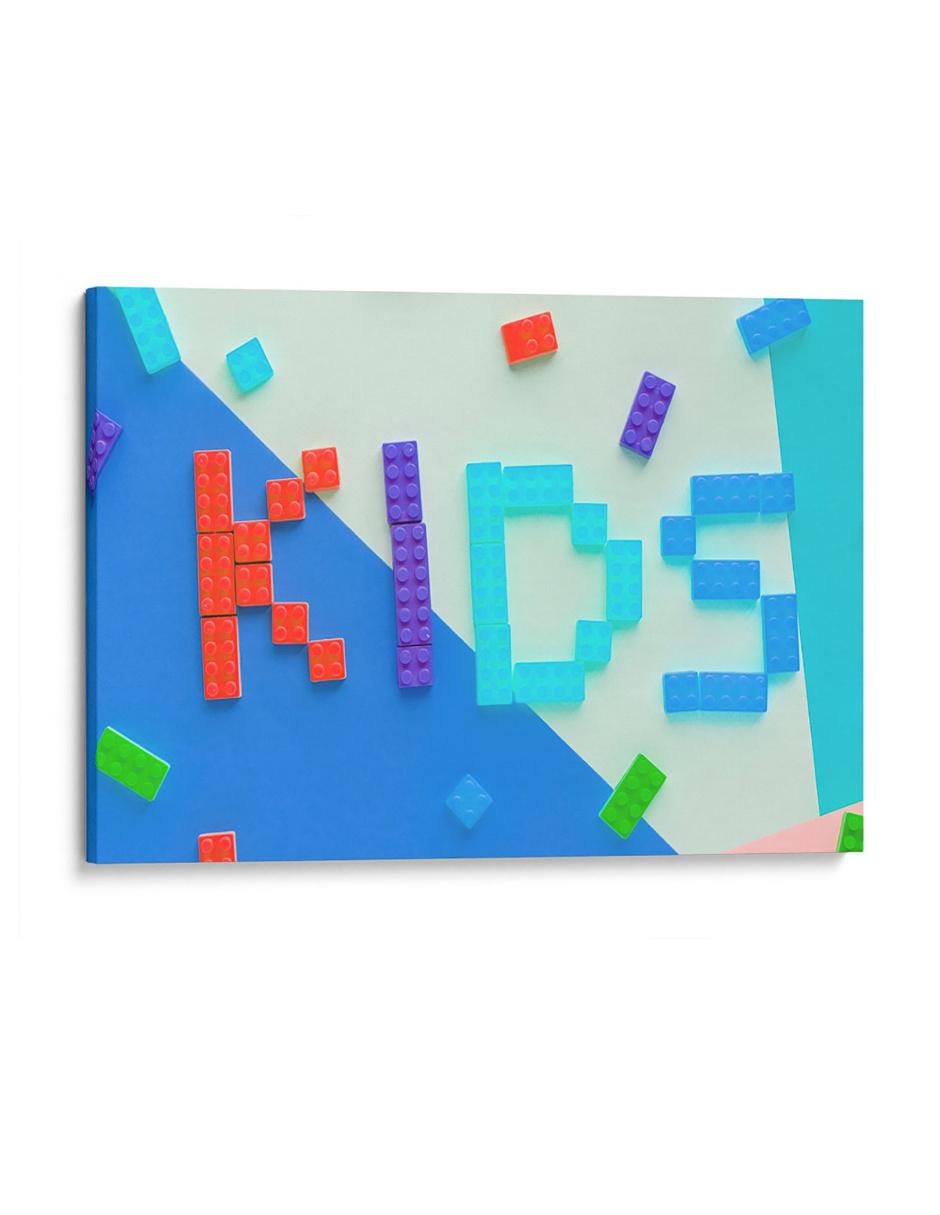 Litografía Color Block Kids técnica Impresión Litografía Color Block Kids técnica Impresión