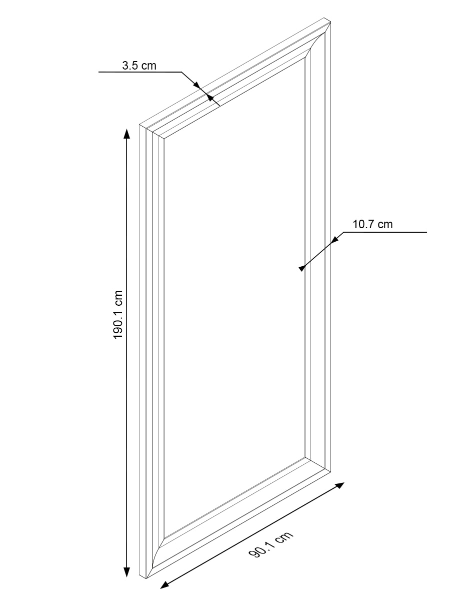 Espejo rectangular wood 6