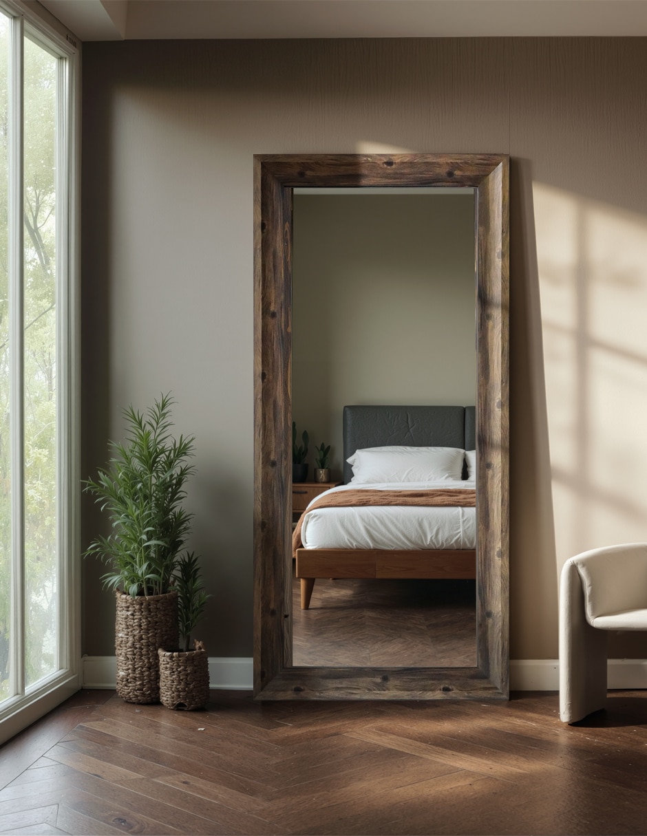 Espejo rectangular wood 4