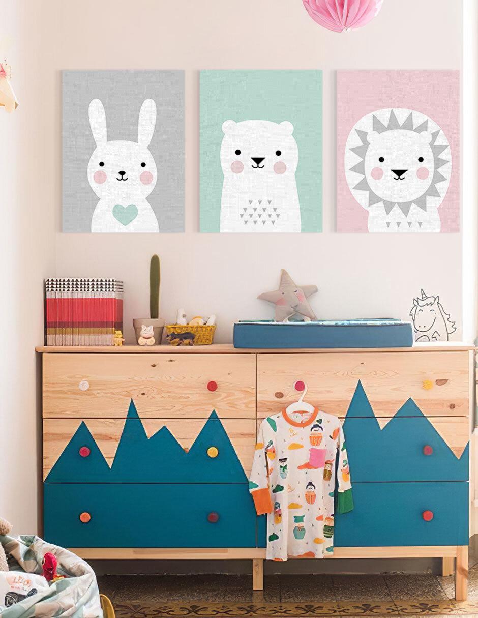 Set litografías Pastel Animals técnica Impresión Set litografías Pastel Animals técnica Impresión
