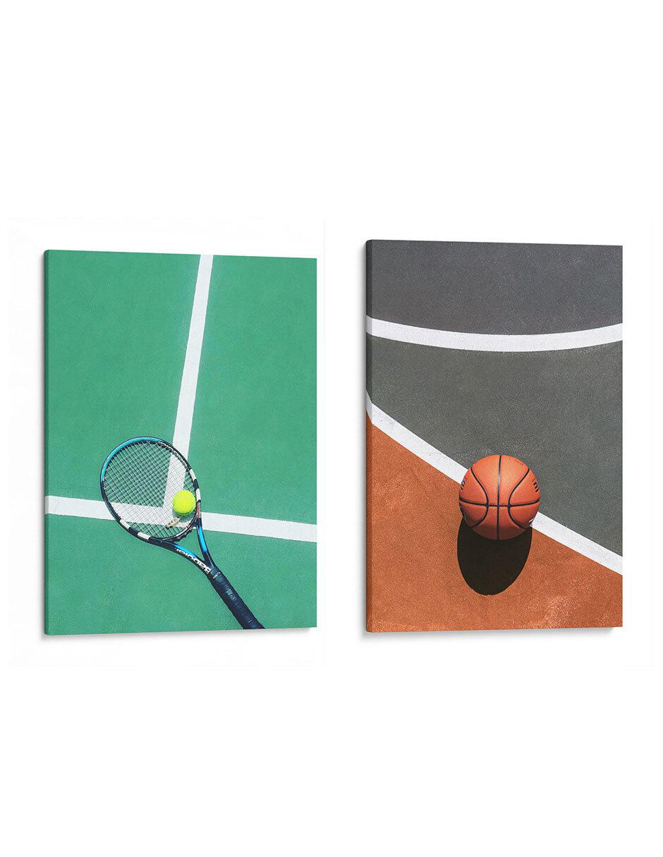 Set litografías Tennis y Basquetbol técnica Impresión Set litografías Tennis y Basquetbol técnica Impresión