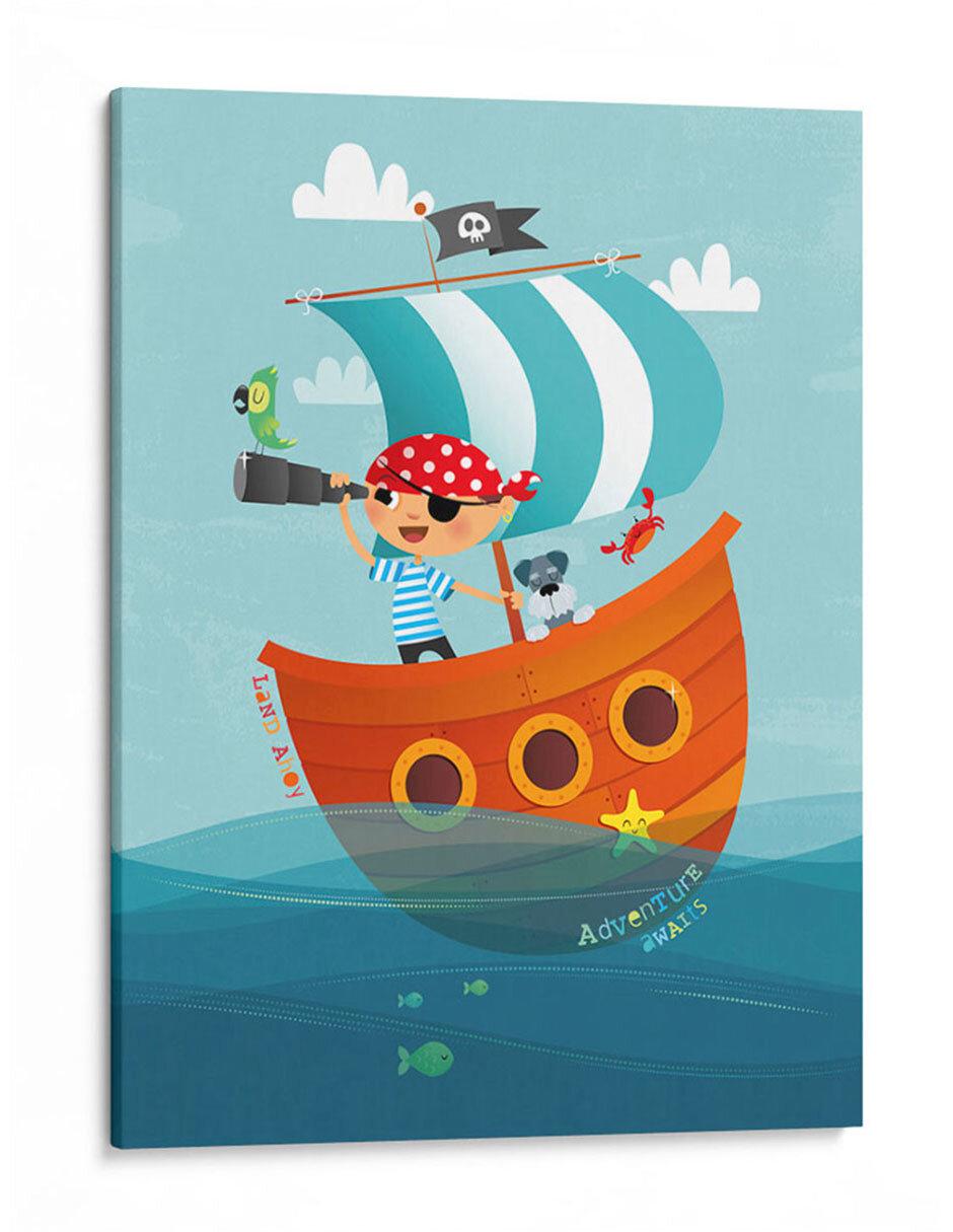 Litografía Aventura Pirata técnica Impresión Litografía Aventura Pirata técnica Impresión