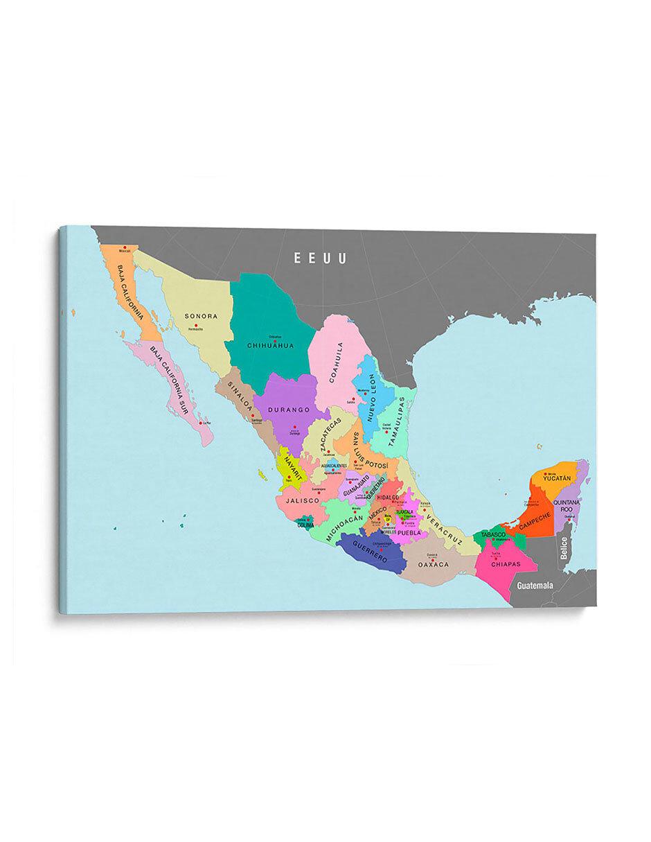 Litografía División política de la República Mexicana técnica Impresión Litografía División política de la República Mexicana técnica Impresión