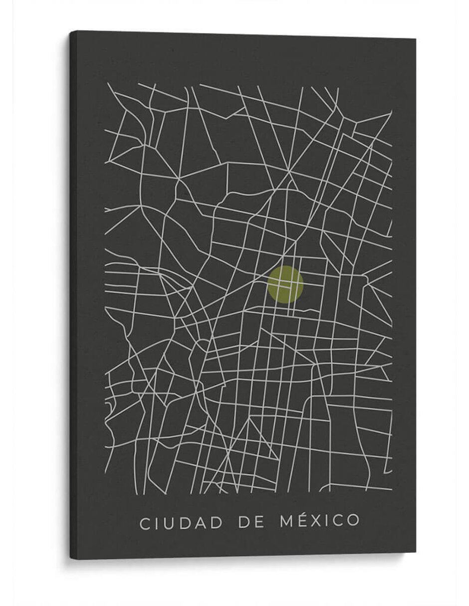 Litografía CDMX Map técnica Impresión Litografía CDMX Map técnica Impresión