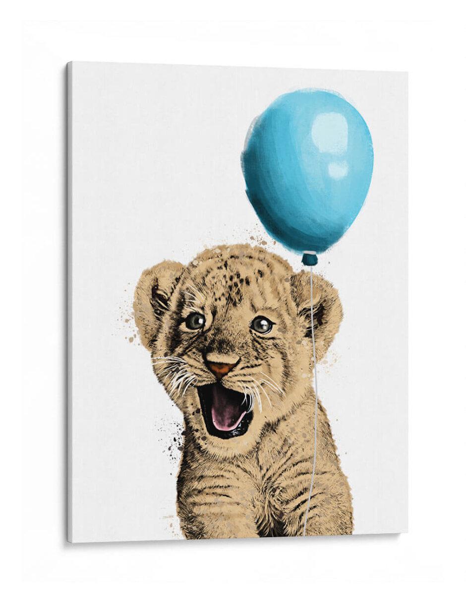 Litografía Baby Lion Balloon técnica Impresión Litografía Baby Lion Balloon técnica Impresión