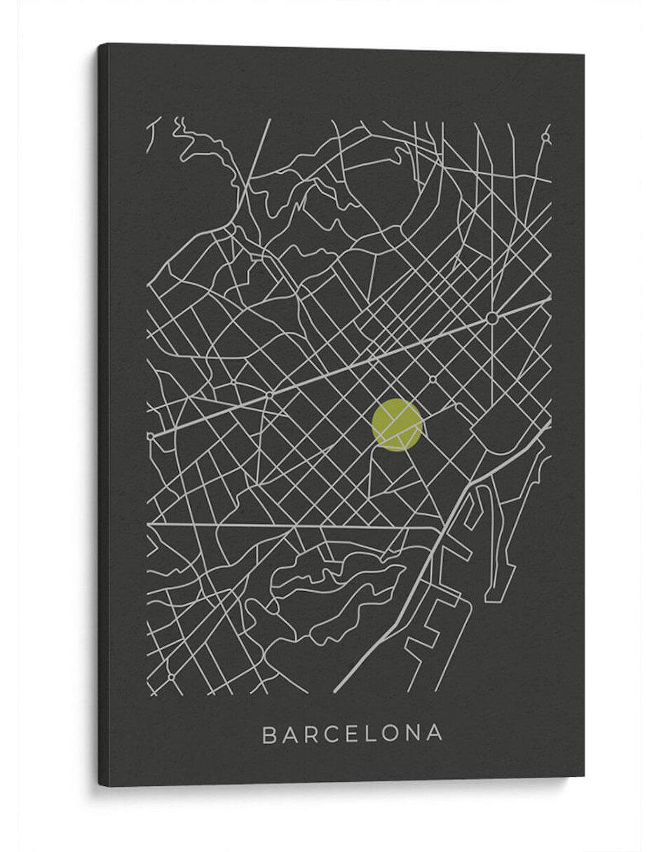 Litografía Bcn Map técnica Impresión