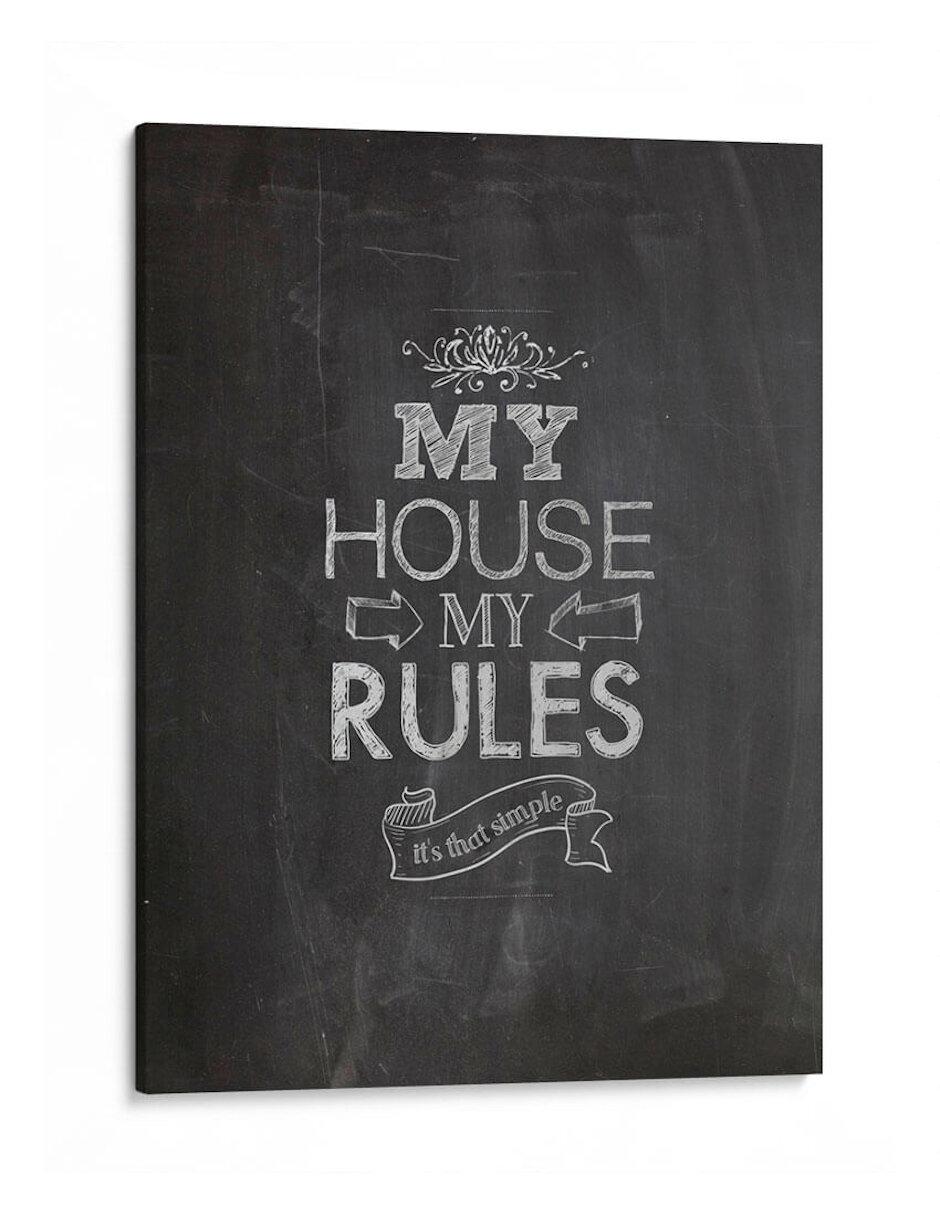 Litografía My House My Rules técnica Impresión Litografía My House My Rules técnica Impresión
