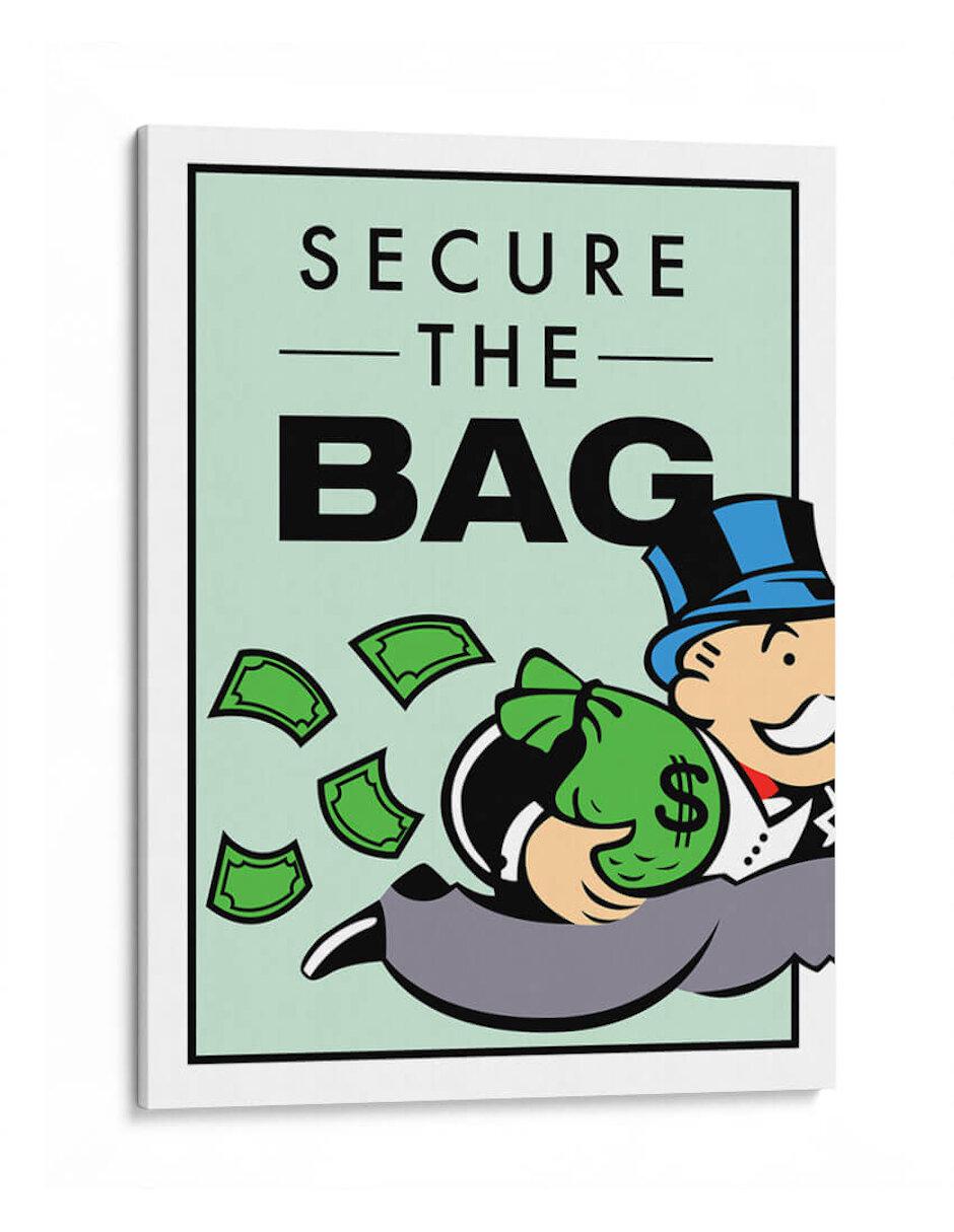 Litografía Secure The Bag técnica Impresión Litografía Secure The Bag técnica Impresión