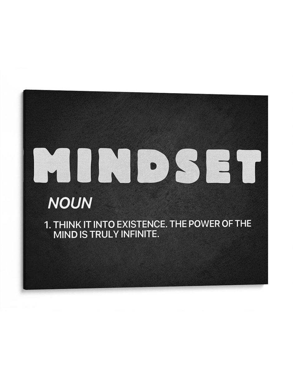 Litografía Mindset Noun técnica Impresión