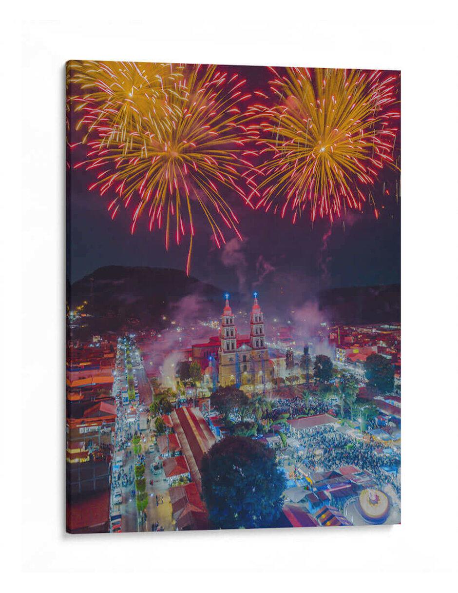 Litografía Fuegos Artificiales 1 - Michoacán técnica Impresión Litografía Fuegos Artificiales 1 - Michoacán técnica Impresión