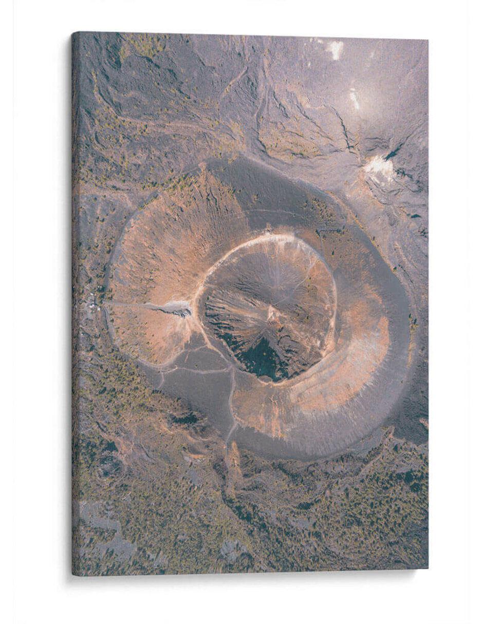 Litografía Volcán Paricutín Michoacán técnica Impresión