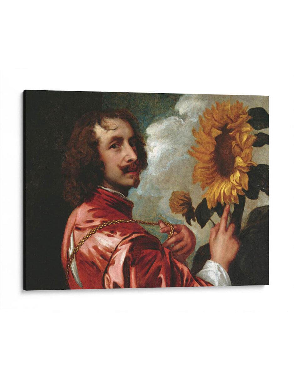 Litografía Autorretrato con un Girasol técnica Impresión 1