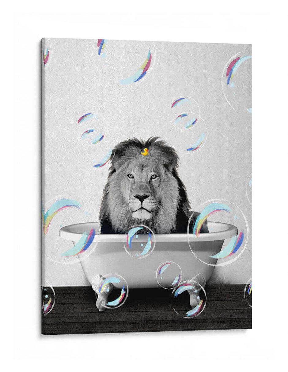 Litografía Lion Bath técnica Impresión