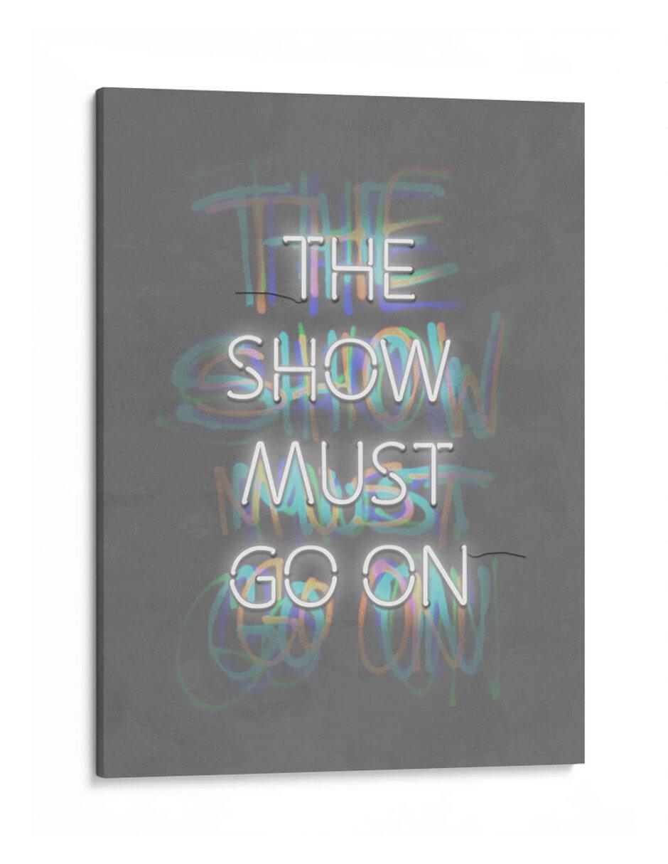Litografía Canvas Lab The Show Must Go On White técnica Impresión