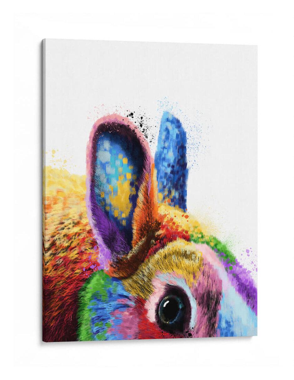 Litografía Canvas Lab Orejas de Conejo Colorido técnica Impresión