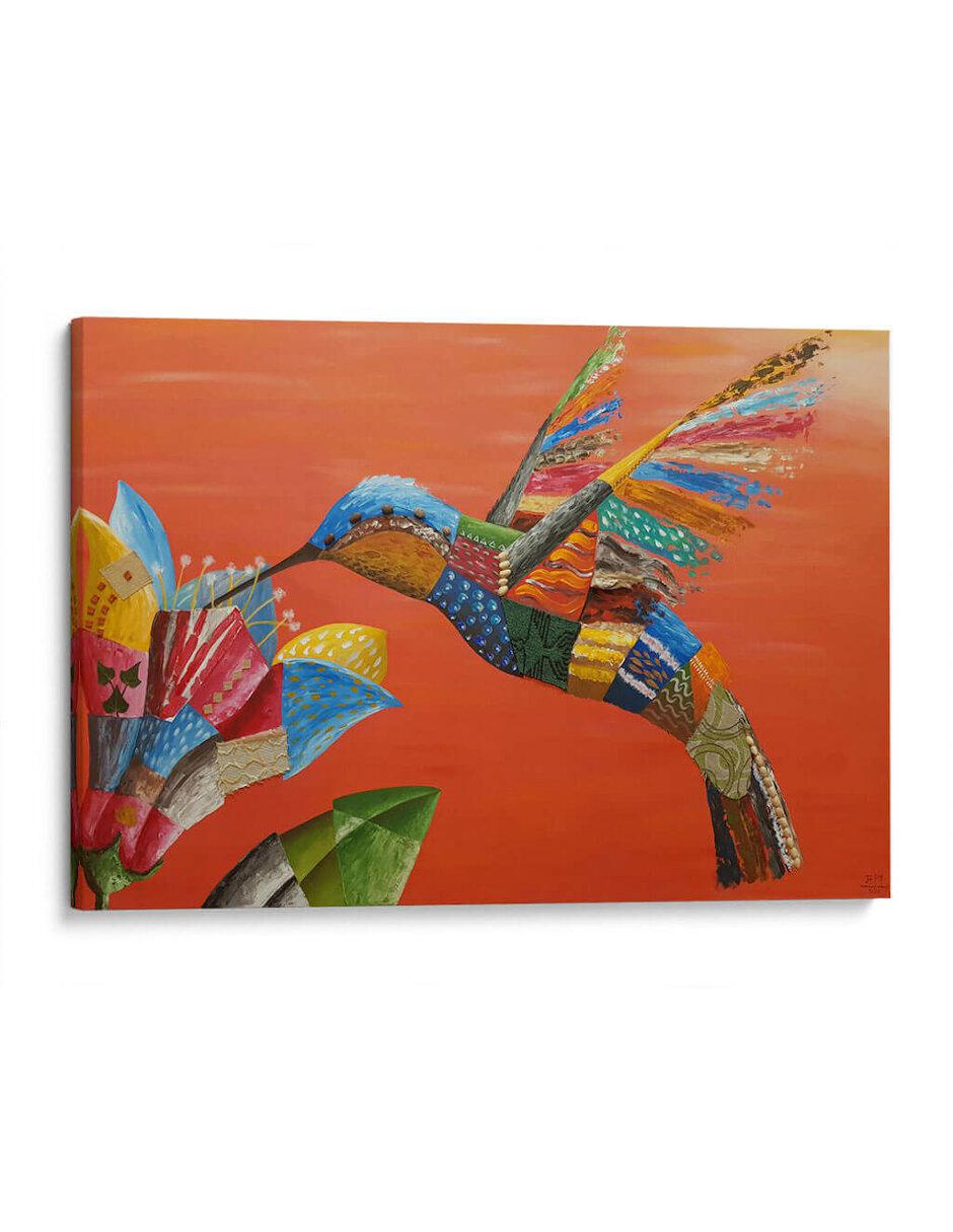 Litografía El Colibrí Y La Flor 1