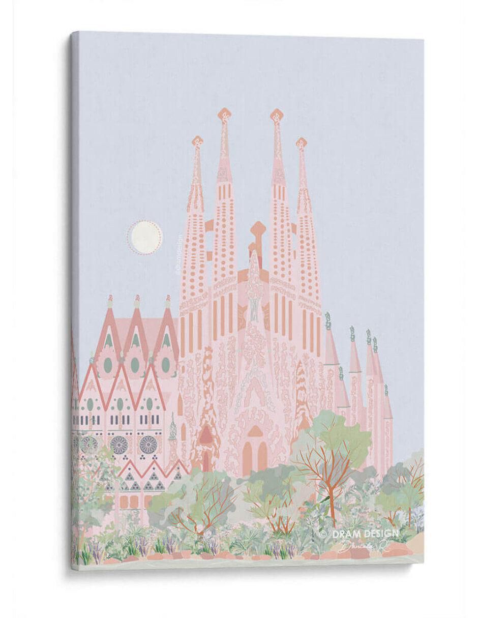 Litografía Sagrada Familia técnica Impresión