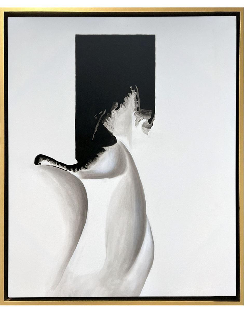 Pintura Blanco Y Negro técnica acrílico