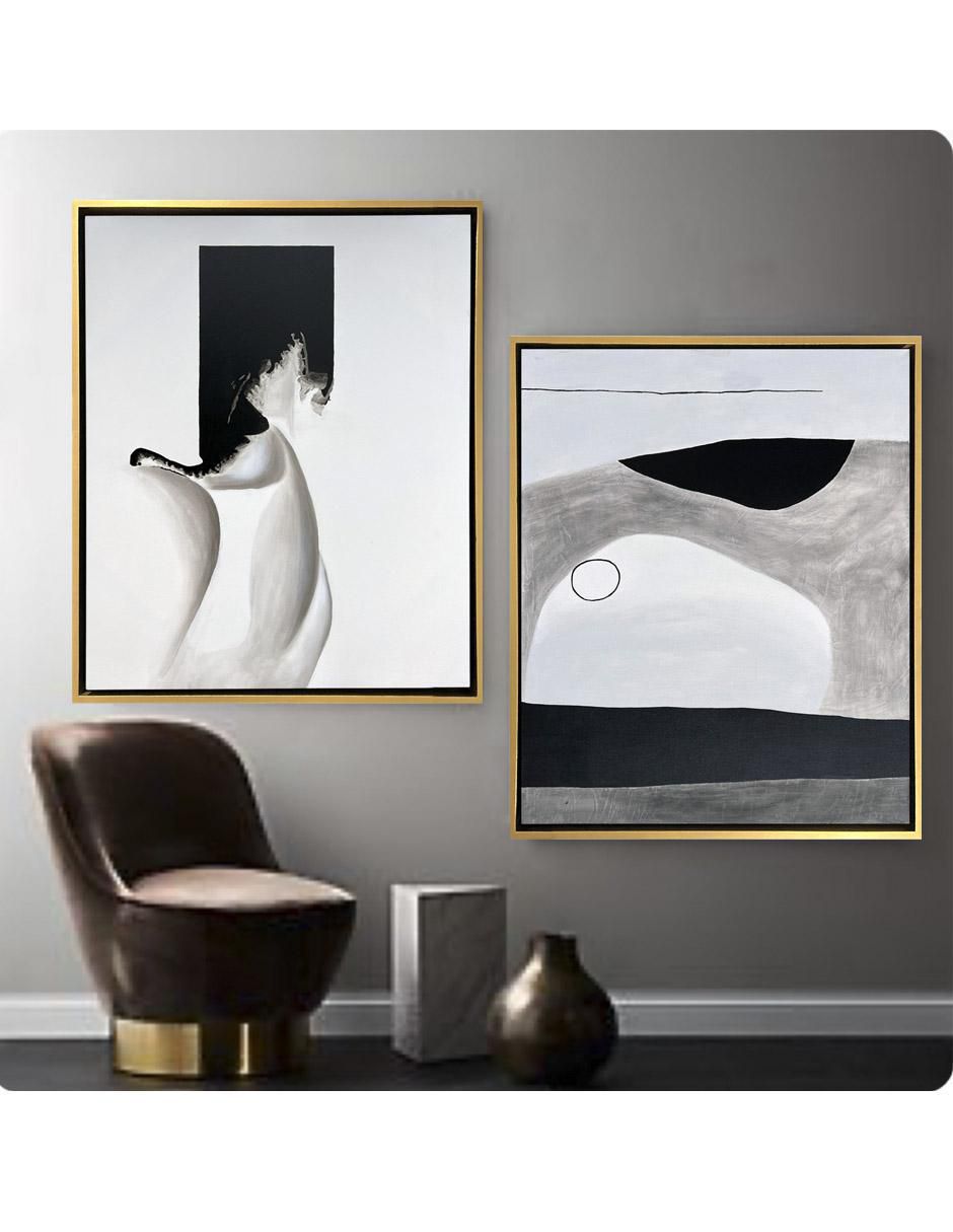 Pintura de 4 Vistas Hecha A Mano técnica acrílico 10