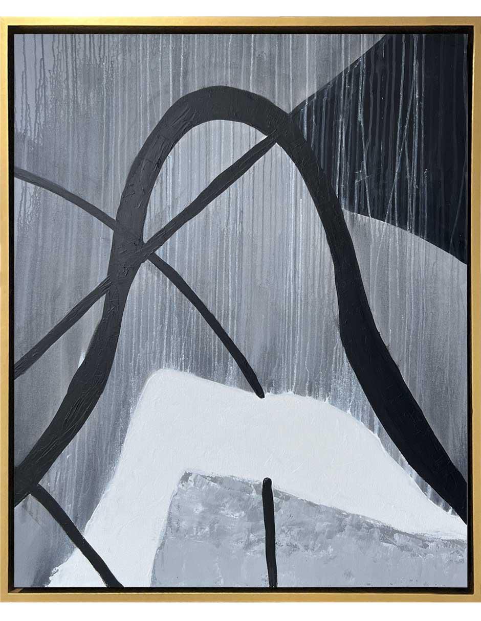 Pintura de 4 Vistas Hecha A Mano Abstracta técnica acrílico 4