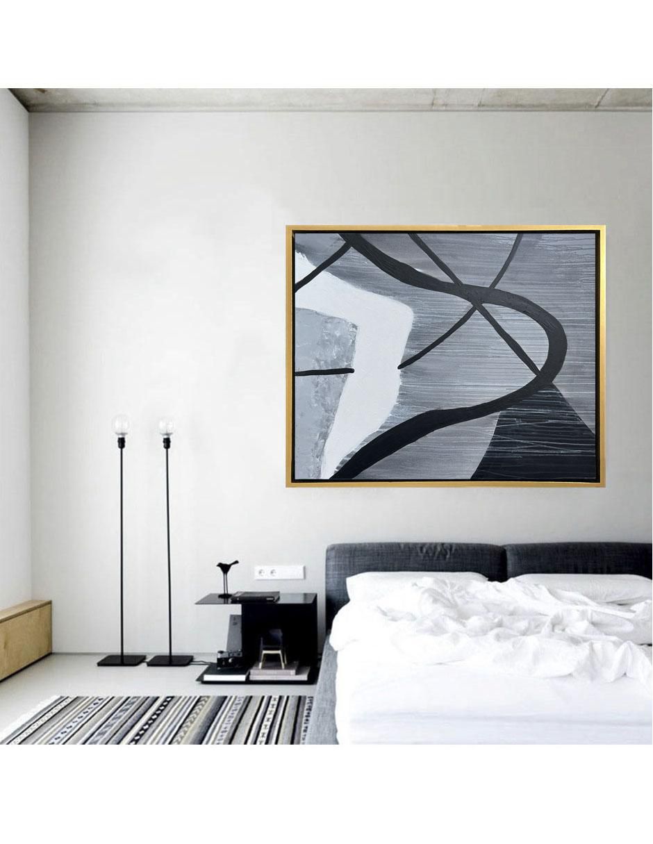Pintura de 4 Vistas Hecha A Mano Abstracta técnica acrílico 5
