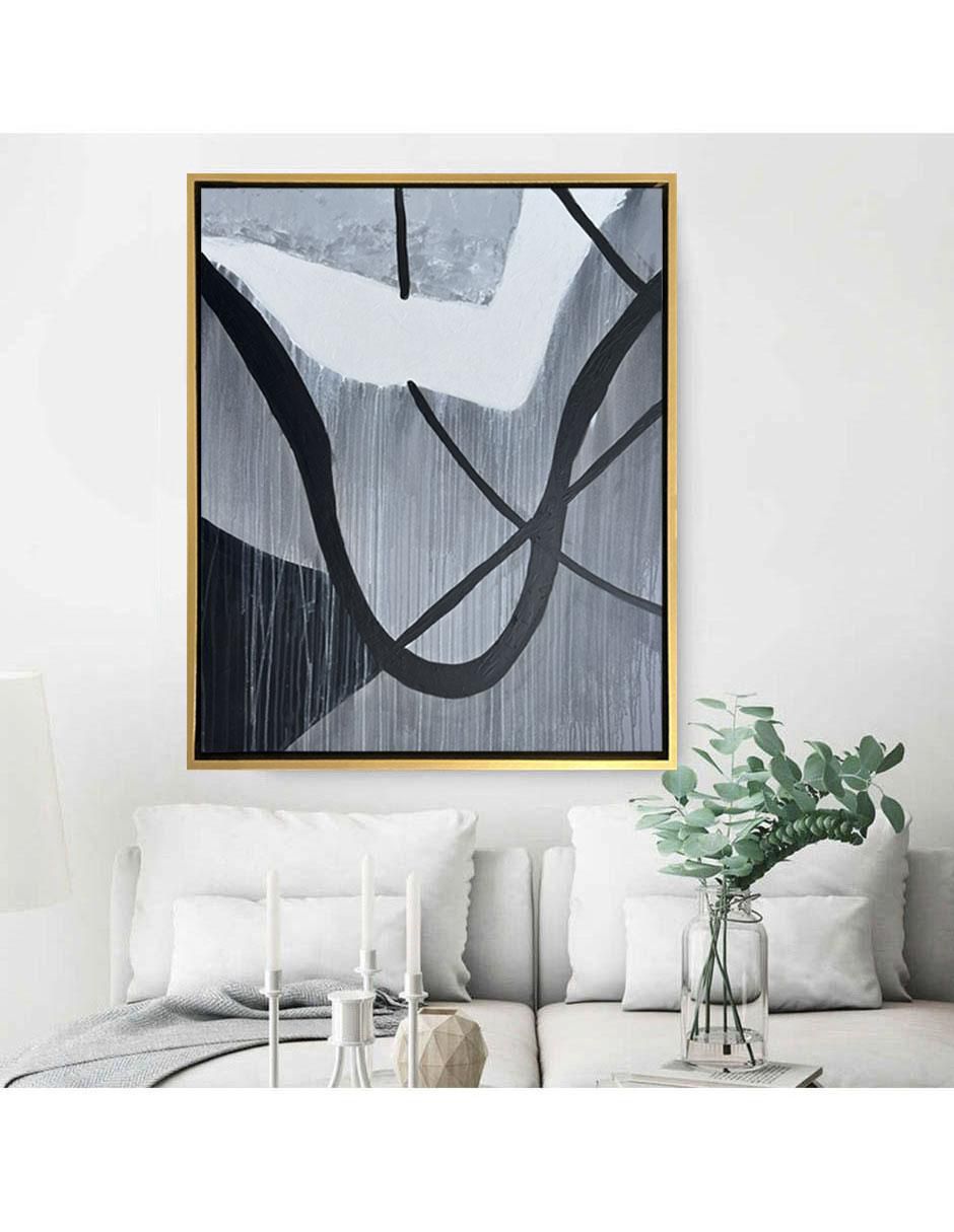 Pintura de 4 Vistas Hecha A Mano Abstracta técnica acrílico 6