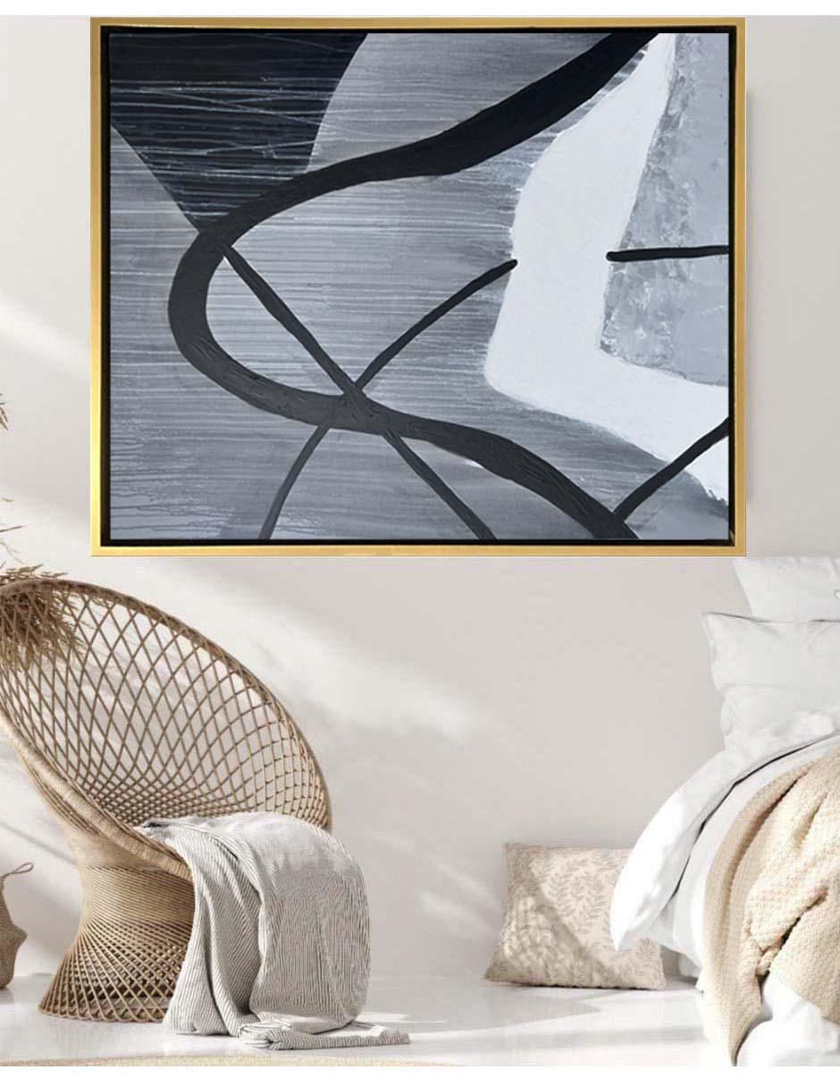Pintura de 4 Vistas Hecha A Mano Abstracta técnica acrílico 7