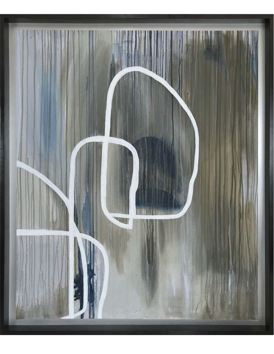 Pintura de 4 Vistas Hecha A Mano Abstracta técnica acrílico 2