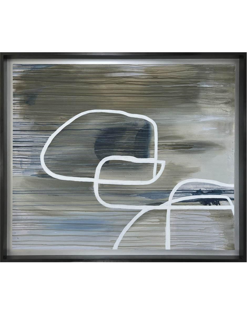 Pintura de 4 Vistas Hecha A Mano Abstracta técnica acrílico 3