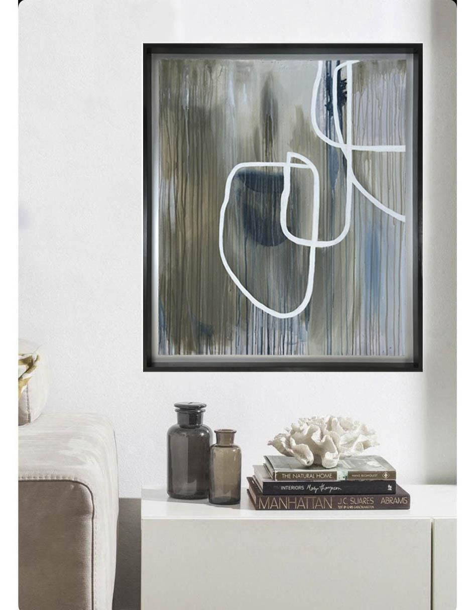 Pintura de 4 Vistas Hecha A Mano Abstracta técnica acrílico 6