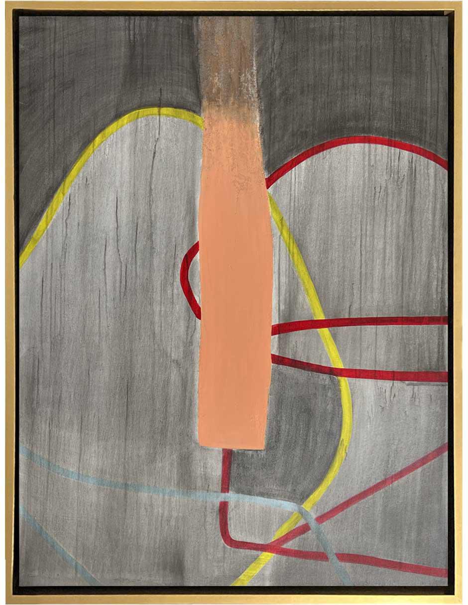 Pintura de 4 Vistas Hecha A Mano Abstracta técnica acrílico 3