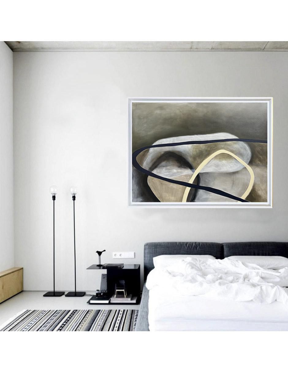 Pintura de 4 Vistas Hecha A Mano Abstracta técnica acrílico 7