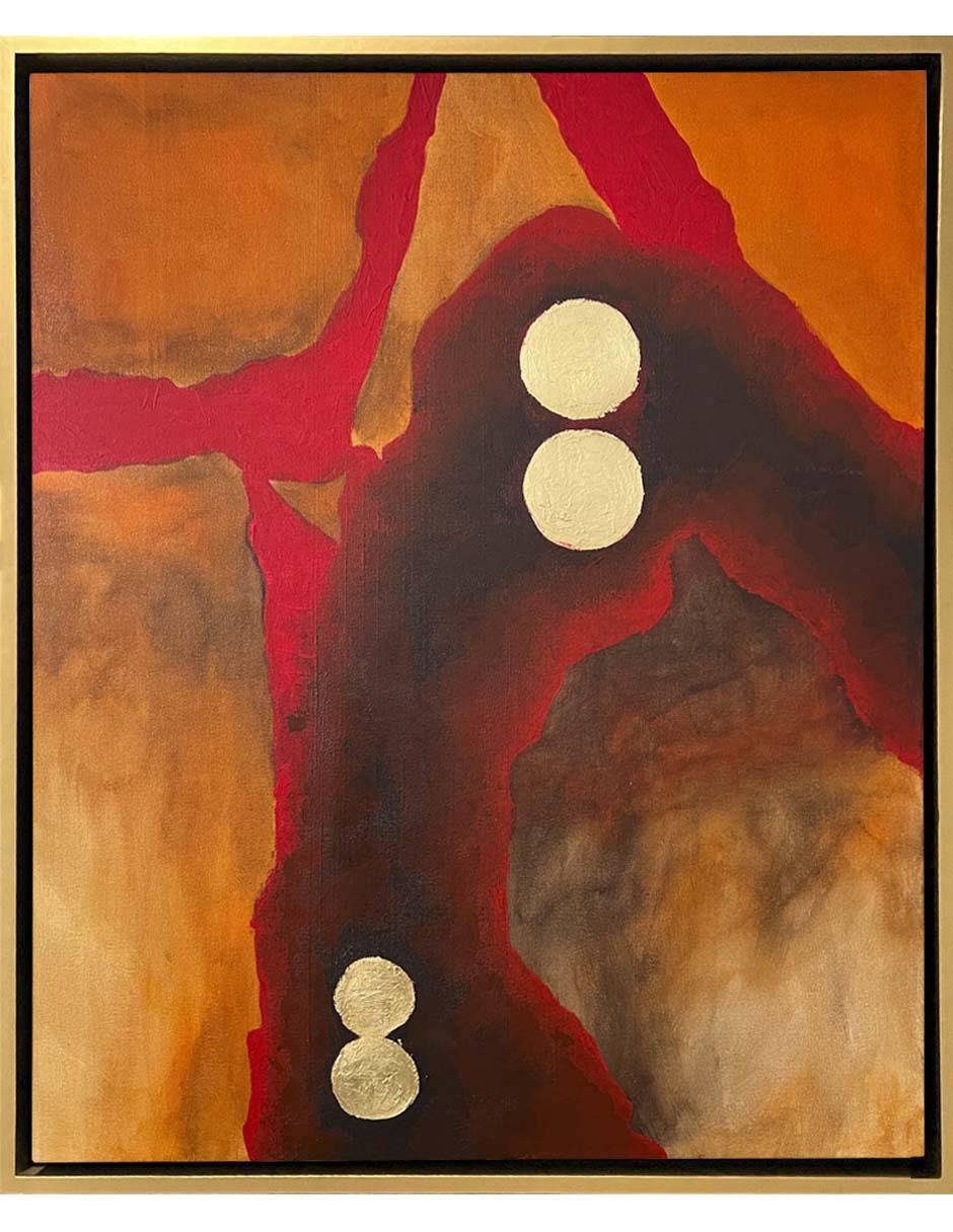 Pintura de 4 Vistas Hecha A Mano Abstracta técnica mixta Pintura de 4 Vistas Hecha A Mano Abstracta técnica mixta