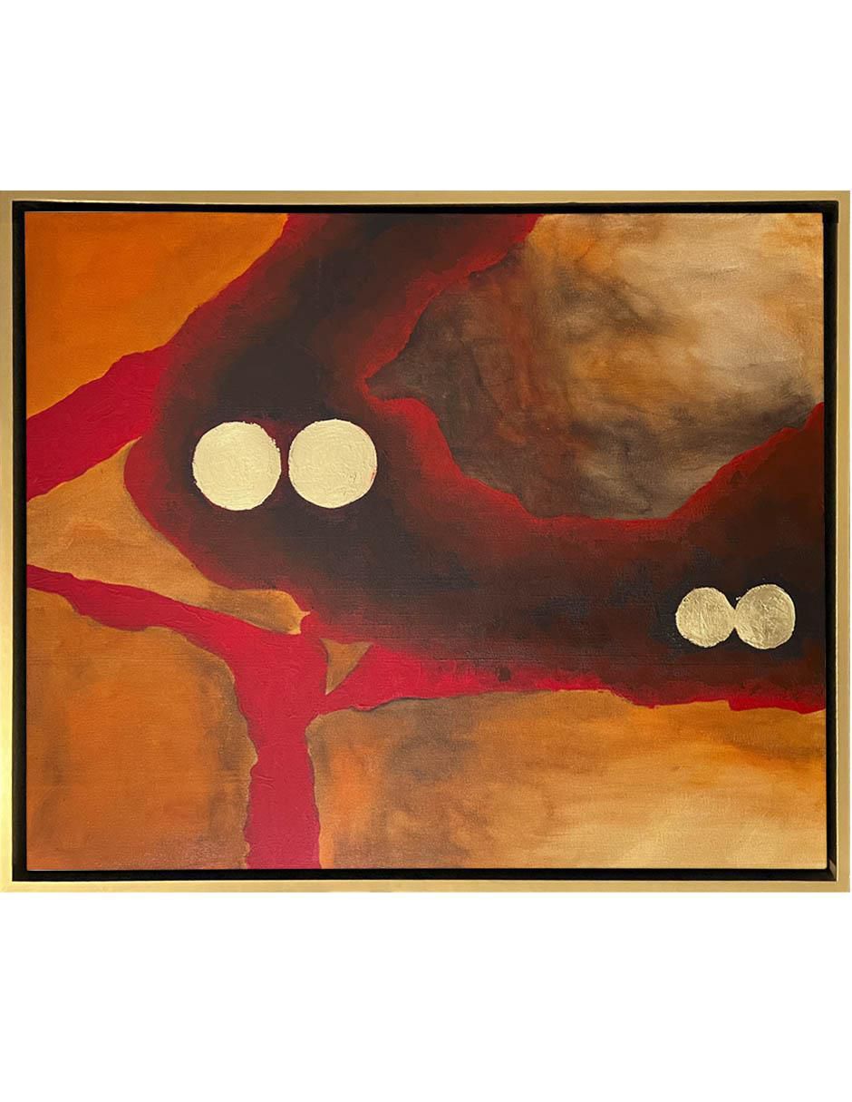 Pintura de 4 Vistas Hecha A Mano Abstracta técnica mixta 4