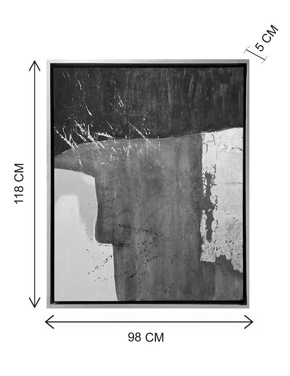 Pintura de 4 Vistas Con Hoja de Oro técnica mixta 9