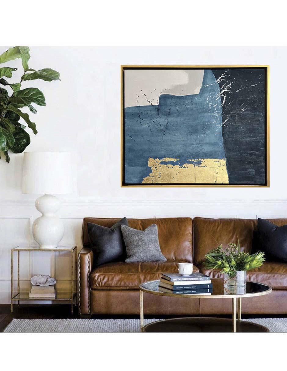 Pintura de 4 Vistas Con Hoja de Oro técnica mixta 8
