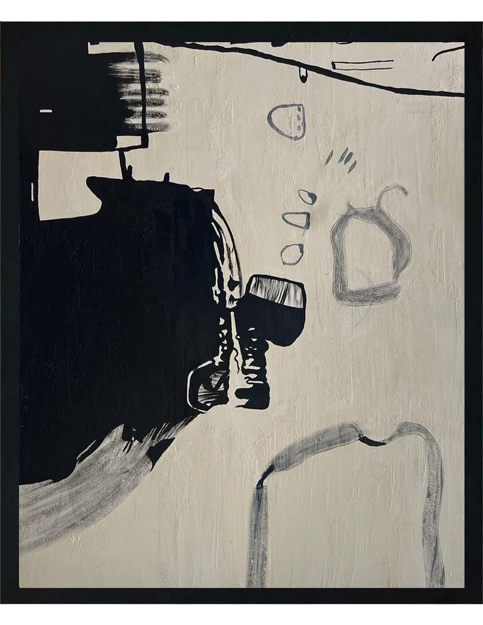 Pintura Abstracta De 4 Vistas Elaborada Totalmente A Mano técnica acrílico 4