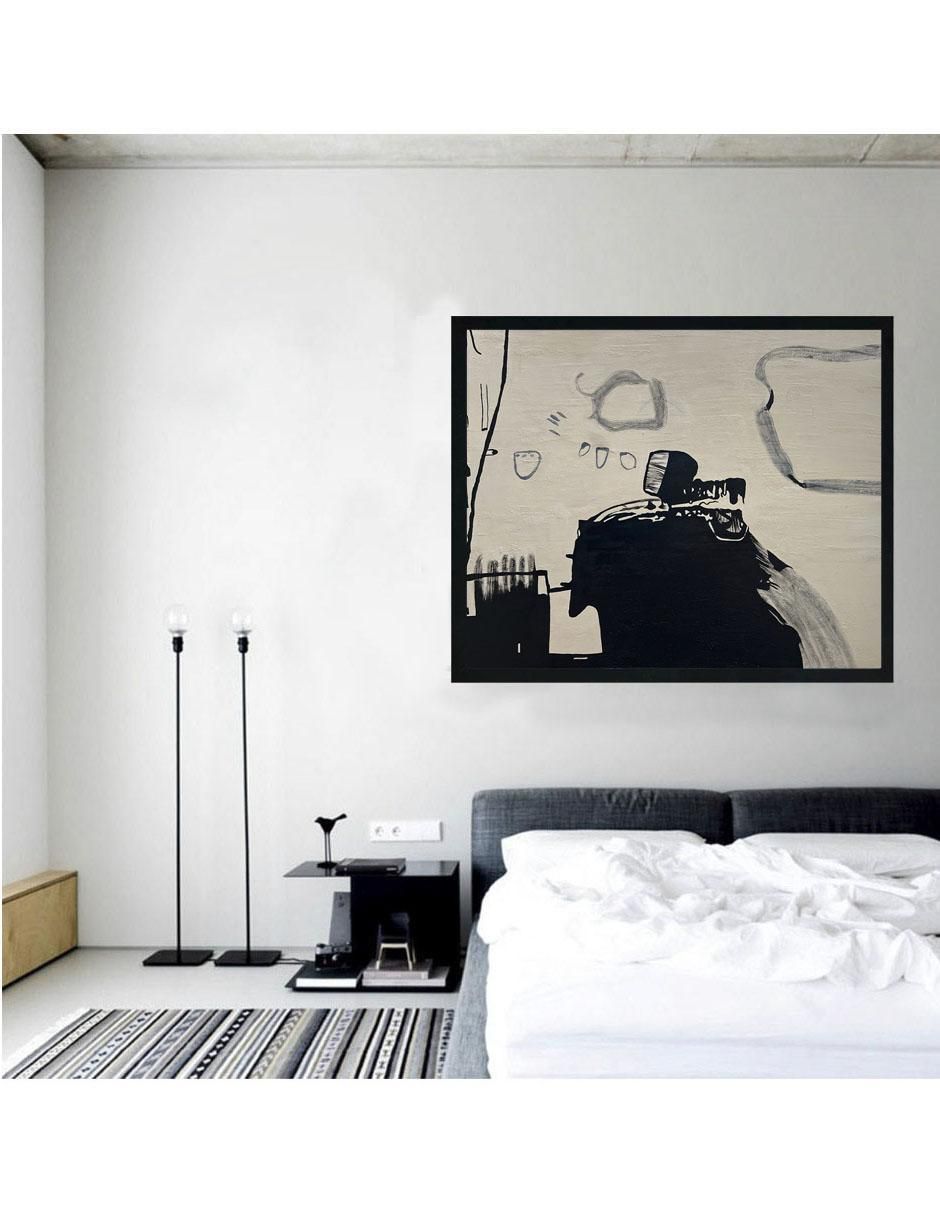 Pintura Abstracta De 4 Vistas Elaborada Totalmente A Mano técnica acrílico 5