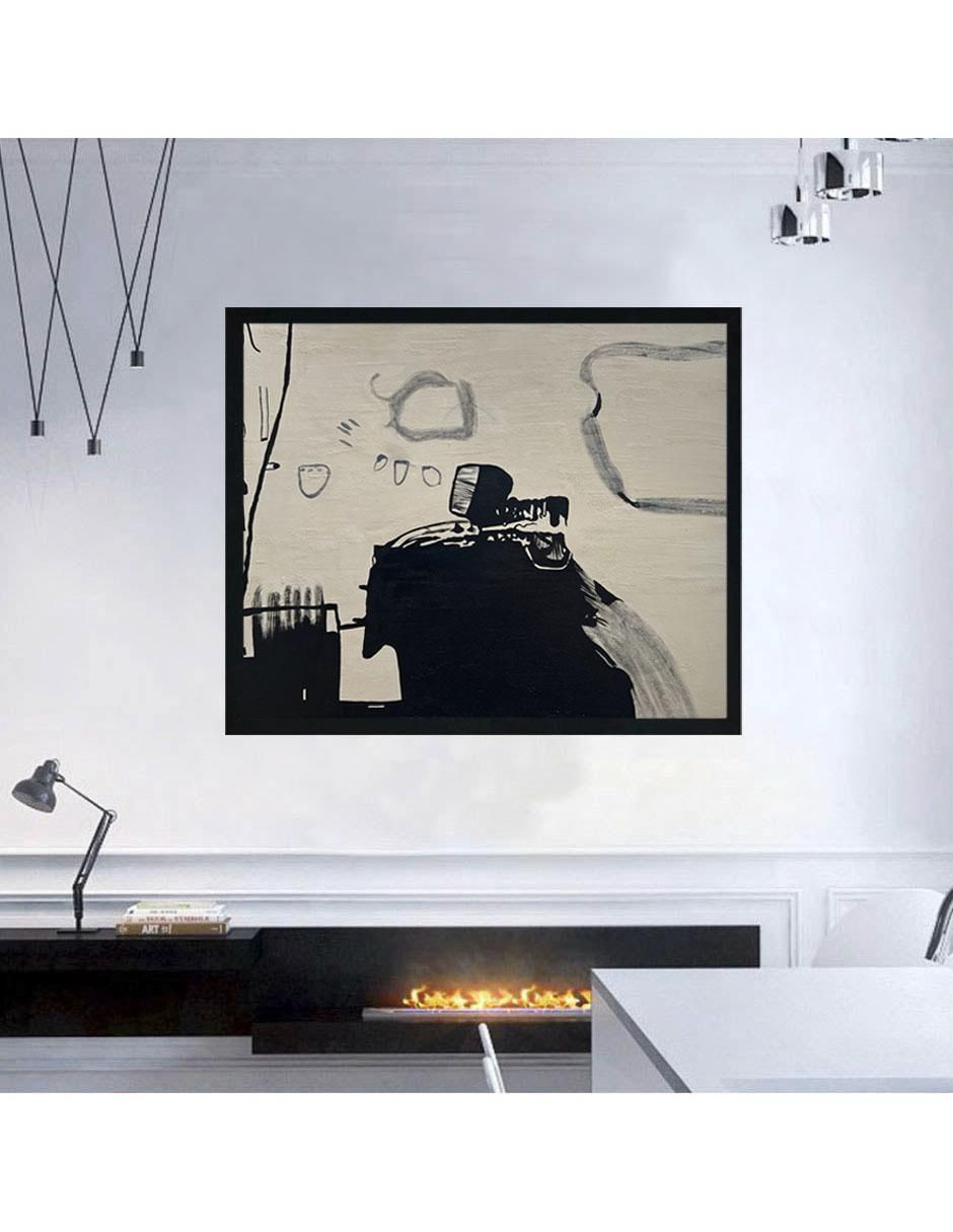 Pintura Abstracta De 4 Vistas Elaborada Totalmente A Mano técnica acrílico 8
